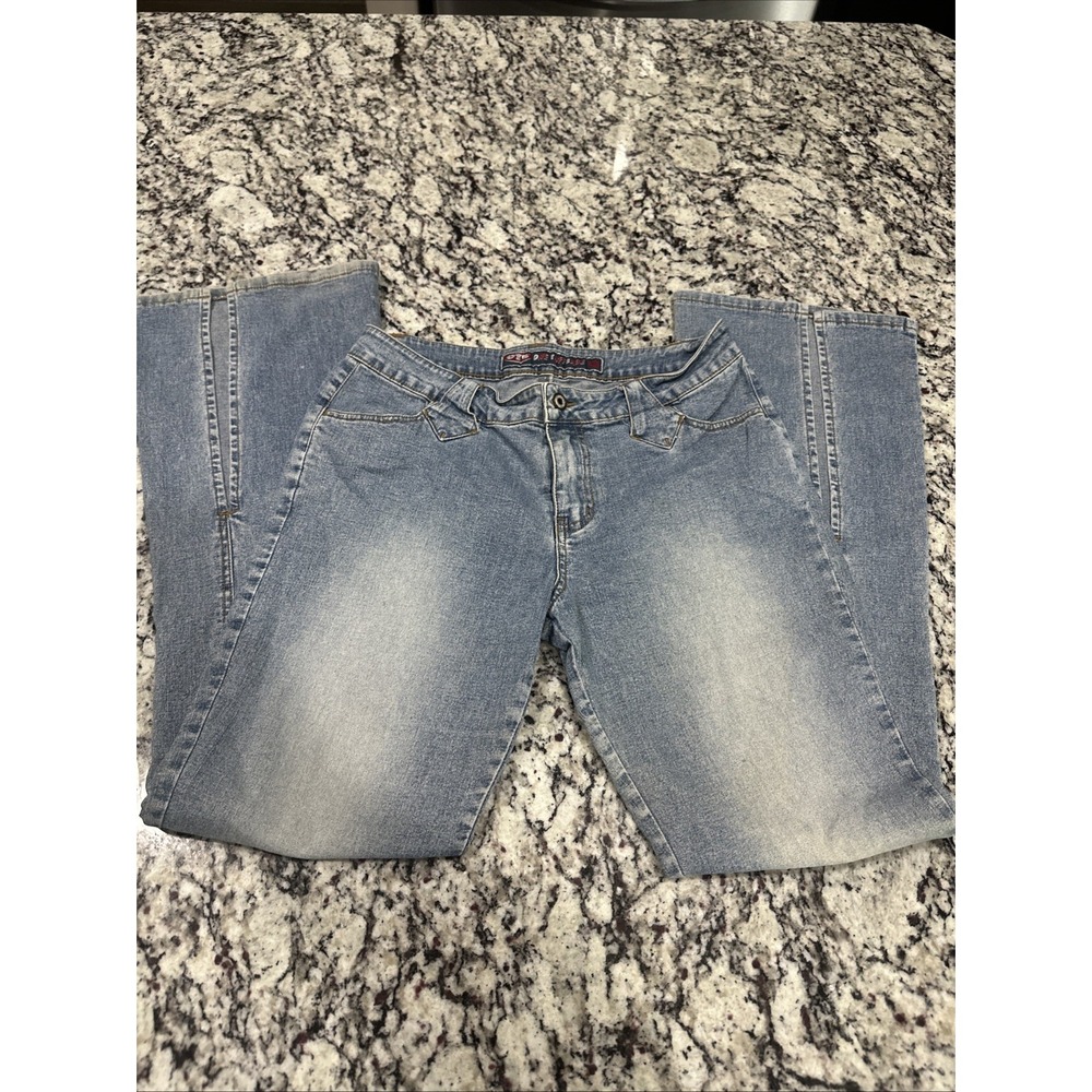 OTB ONE TUFF BABE VTG 90'S STRETCH LOW RISE JEANS BOHO HIPPIE SZ 11/12 28x31‎